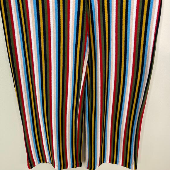 Urban Outfitters Striped Wide Leg Cropped Pants S - Picture 5 of 10